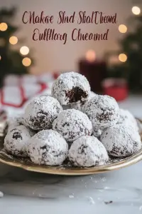 Chocolate Snowball Cookies Recipe