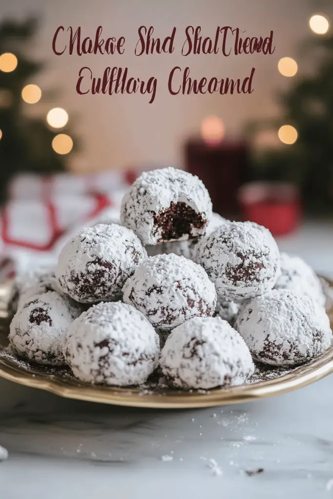 Chocolate Snowball Cookies Recipe