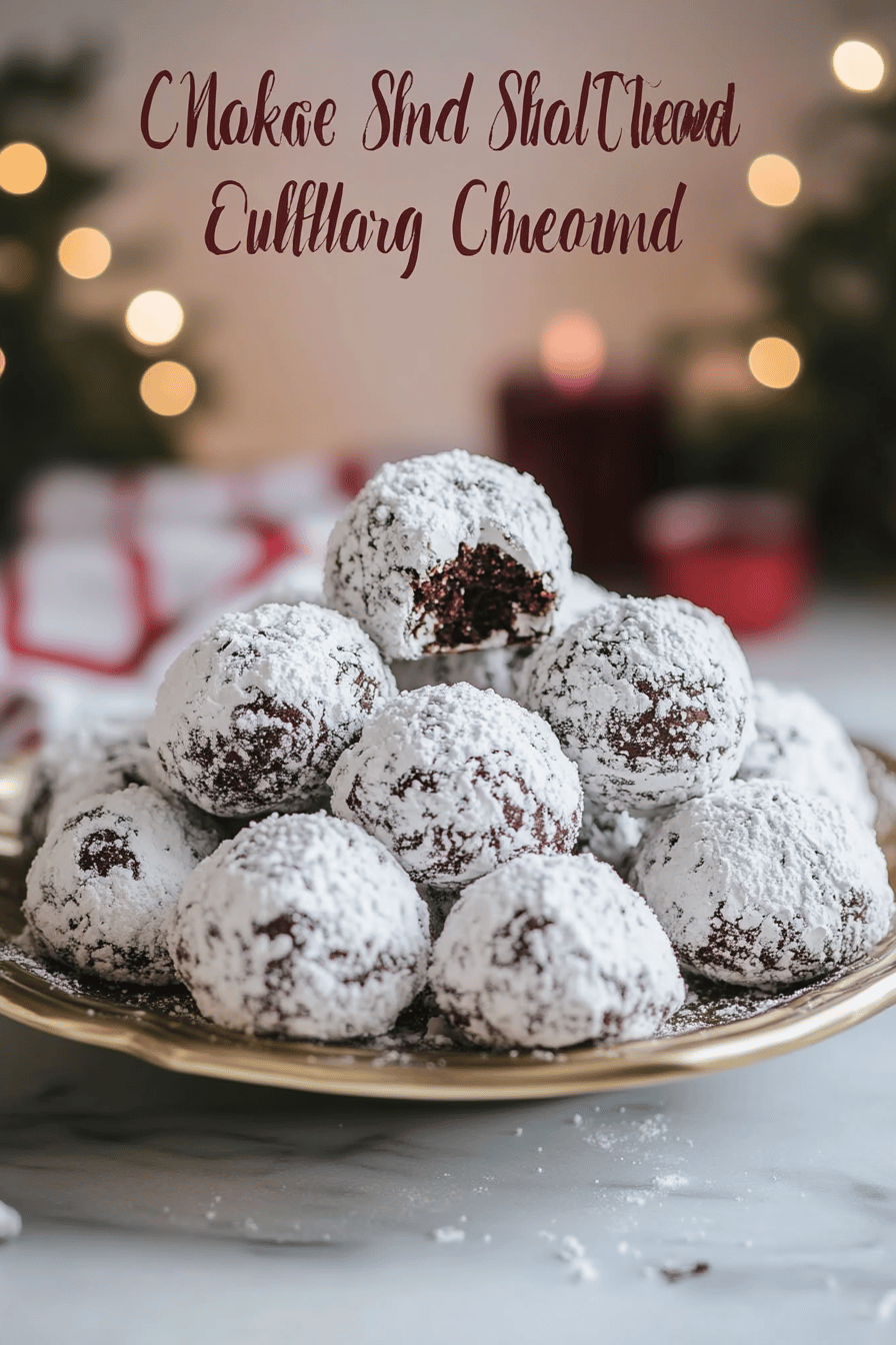 Chocolate Snowball Cookies Recipe