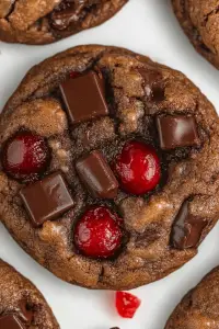 Chocolate cherry cookies