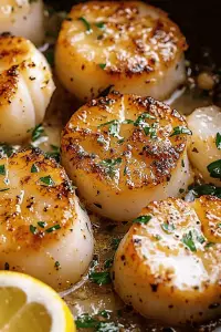 Garlic Seared Scallops