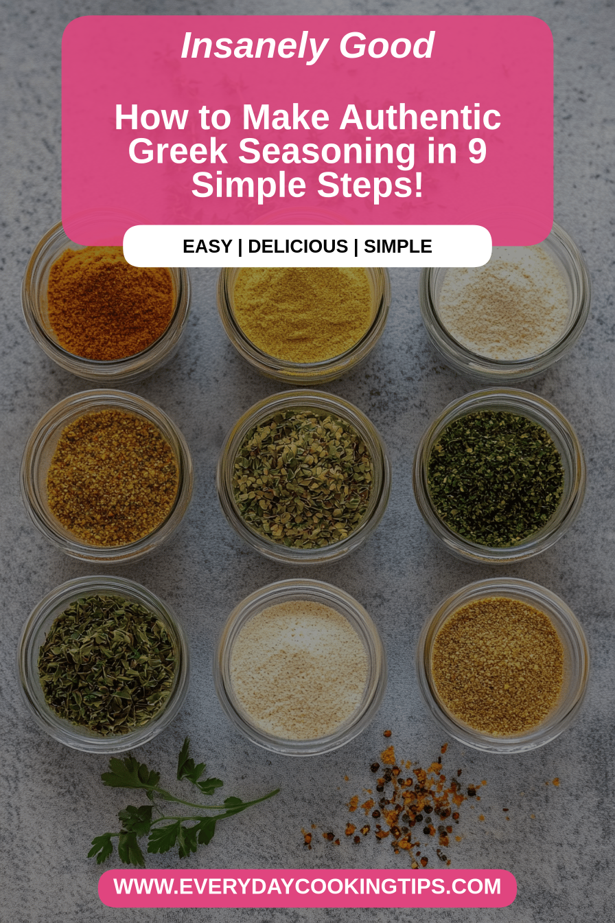 Greek Seasoning Recipe final dish beautifully presented and ready to serve