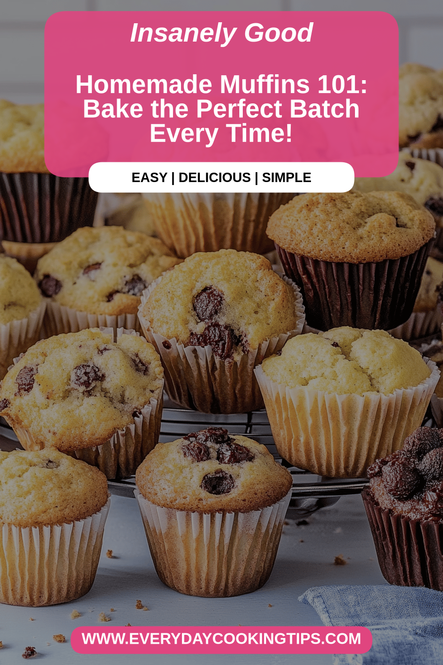 Homemade Muffins final dish beautifully presented and ready to serve