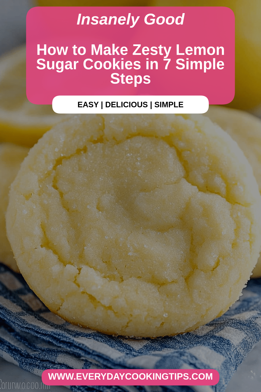 Lemon Sugar Cookies final dish beautifully presented and ready to serve