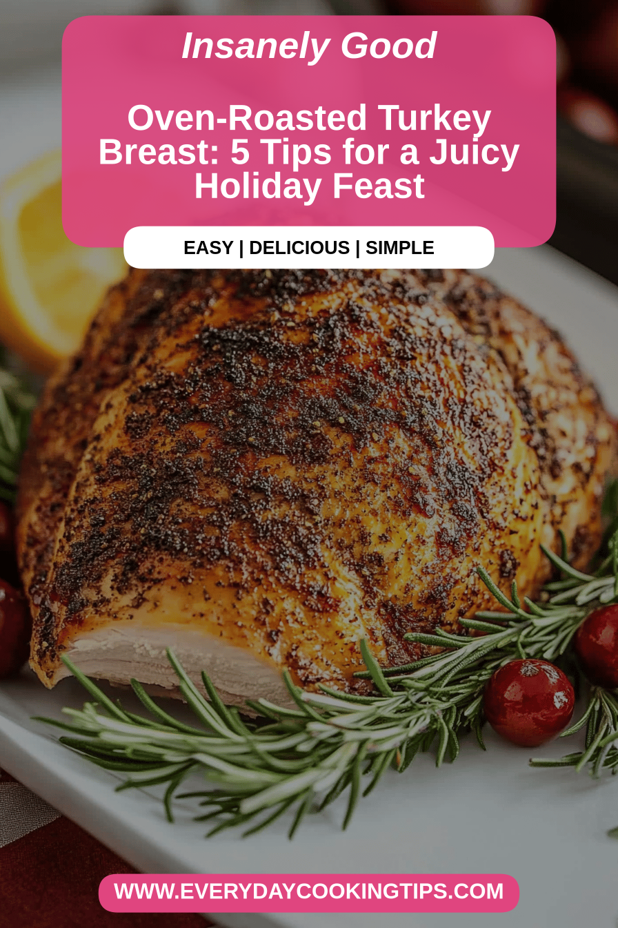 Oven-Roasted Turkey Breast final dish beautifully presented and ready to serve