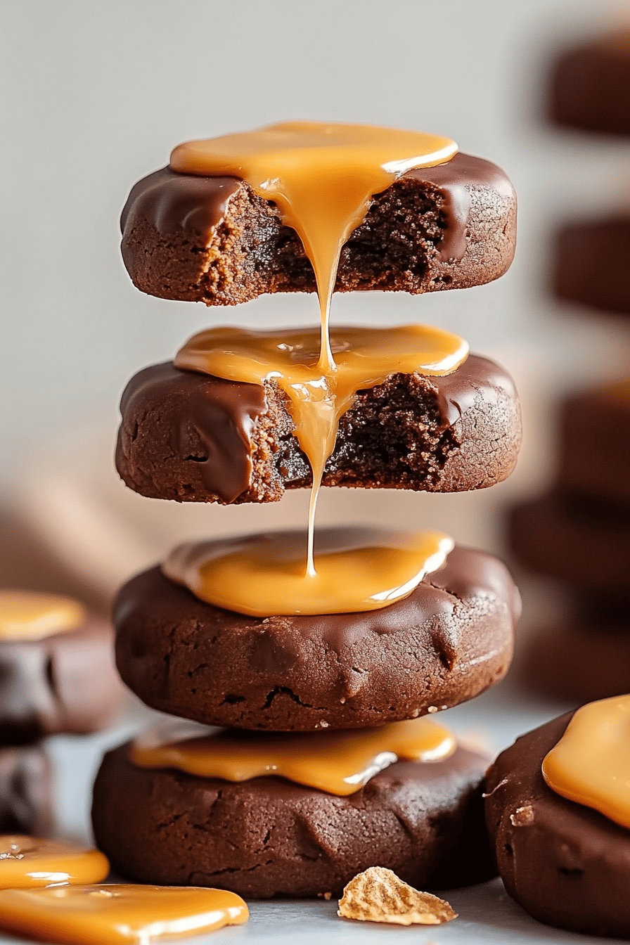 Peanut Butter Cookies Salted Caramel