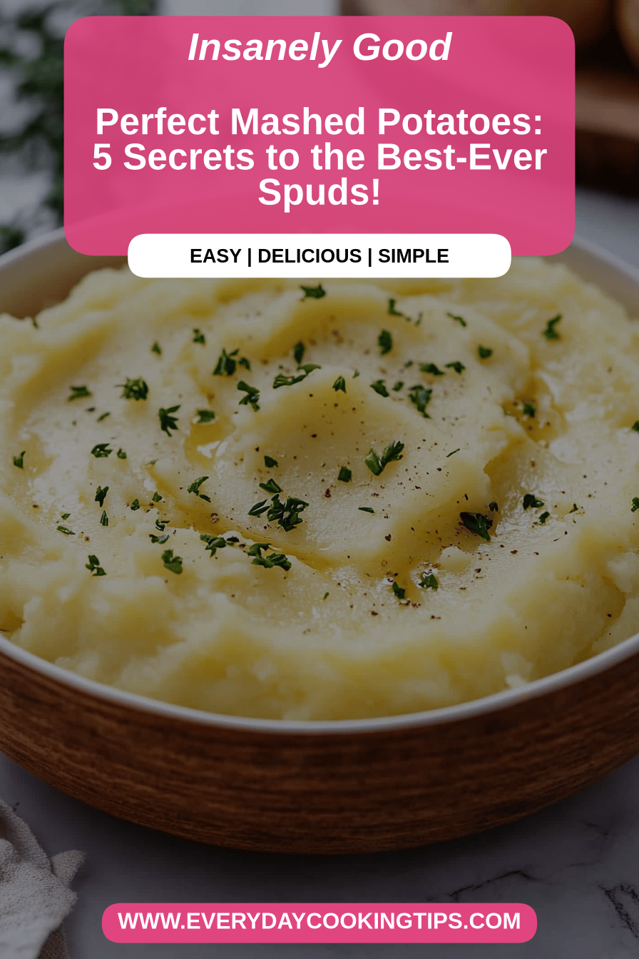 Perfect Mashed Potatoes final dish beautifully presented and ready to serve