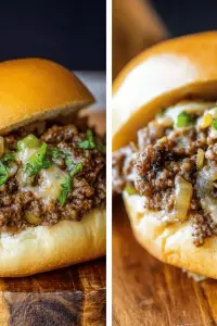 Philly cheesesteak sloppy joes