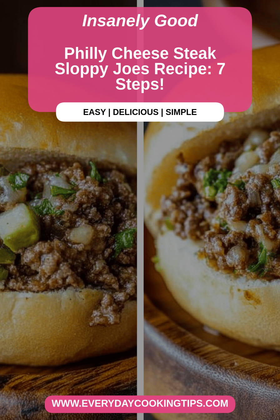 Philly cheesesteak sloppy joes final dish beautifully presented and ready to serve