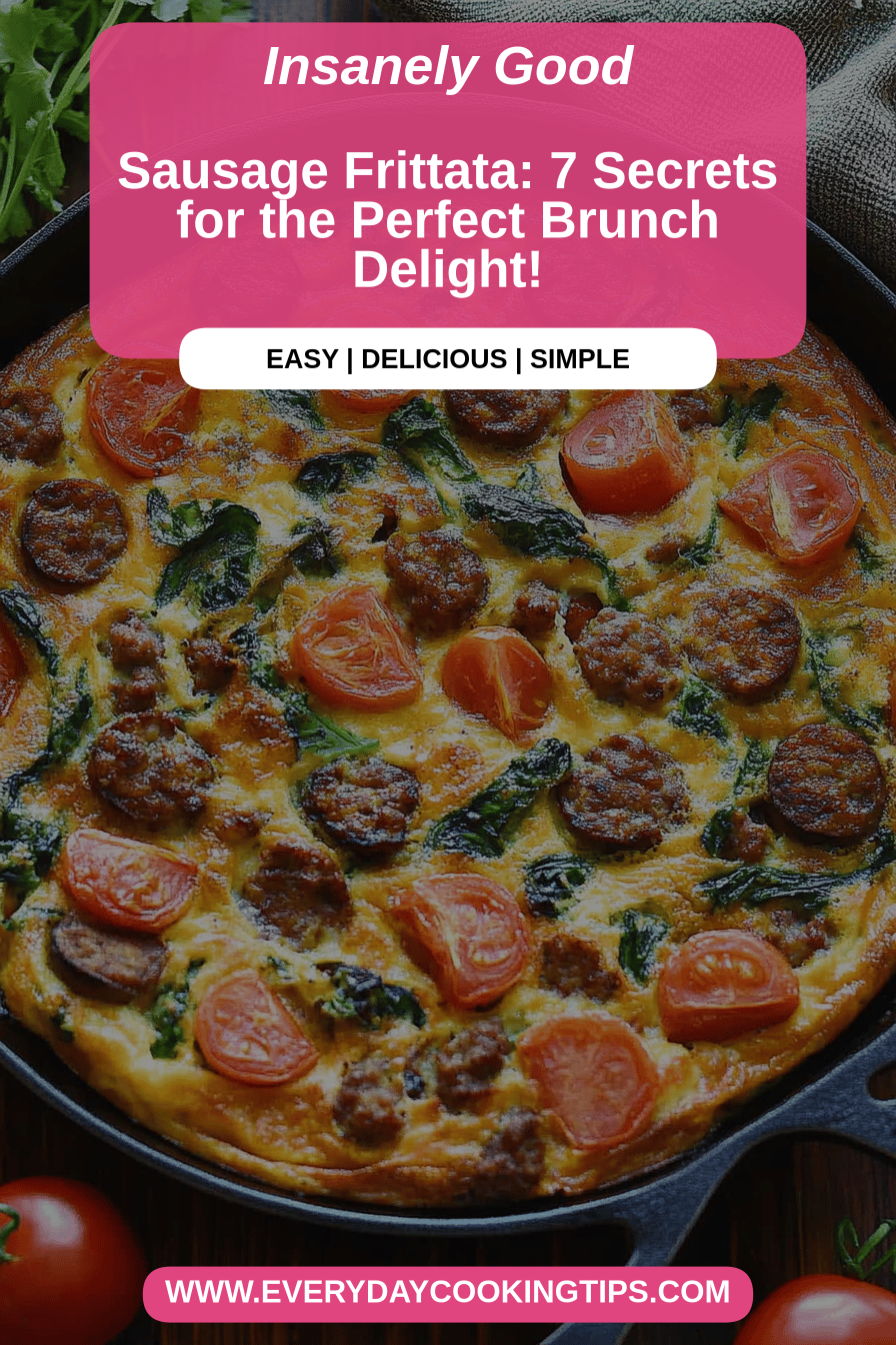 Sausage Frittata final dish beautifully presented and ready to serve