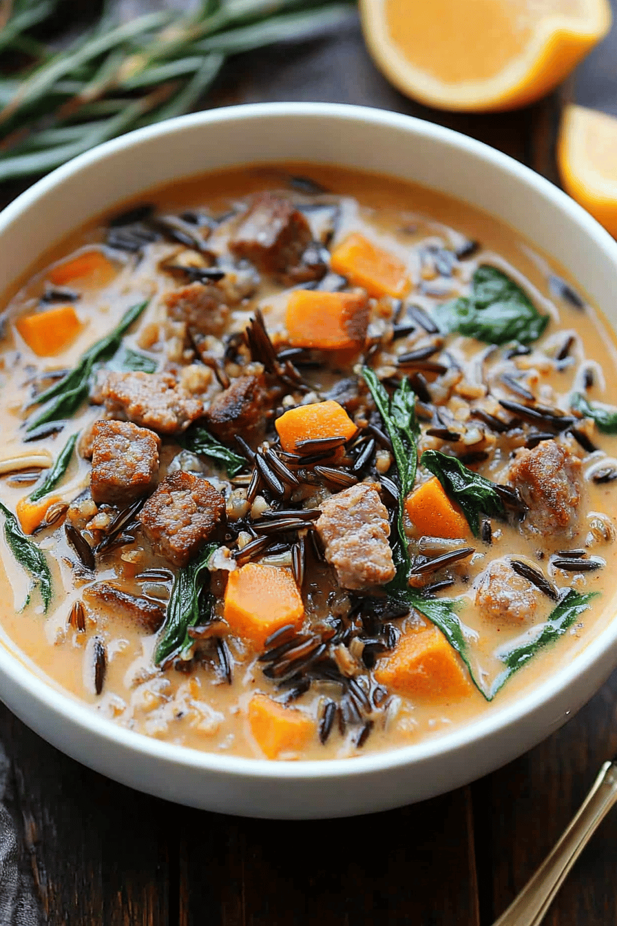 Sausage Wild Rice Soup Recipe