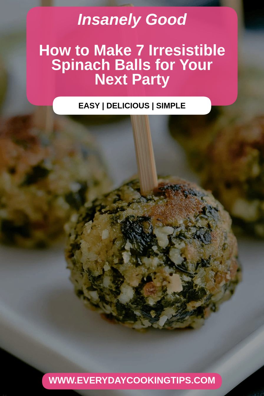 Spinach Balls Recipe final dish beautifully presented and ready to serve