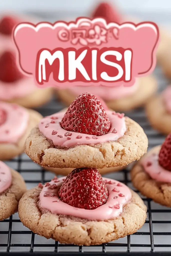 Strawberry Kiss Cookies