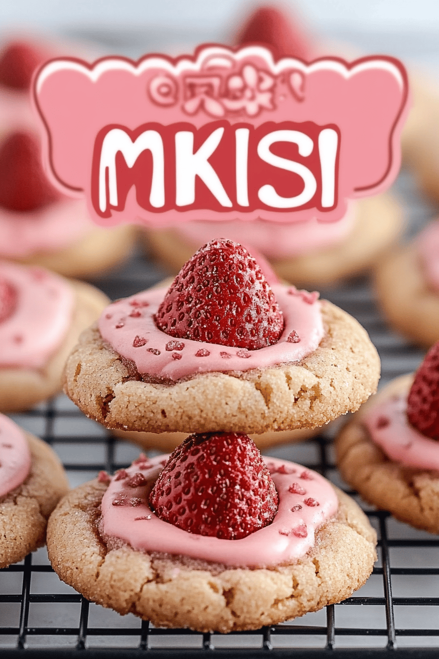 Strawberry Kiss Cookies