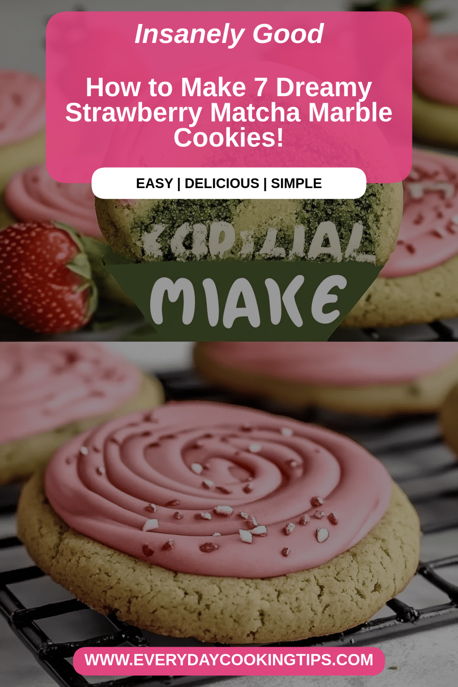 Strawberry Matcha Cookies final dish beautifully presented and ready to serve