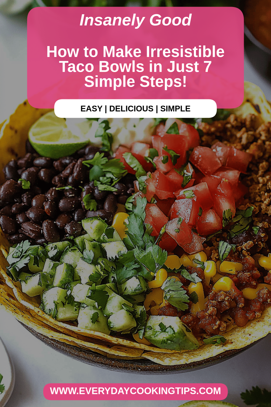 Taco Bowls Recipe final dish beautifully presented and ready to serve