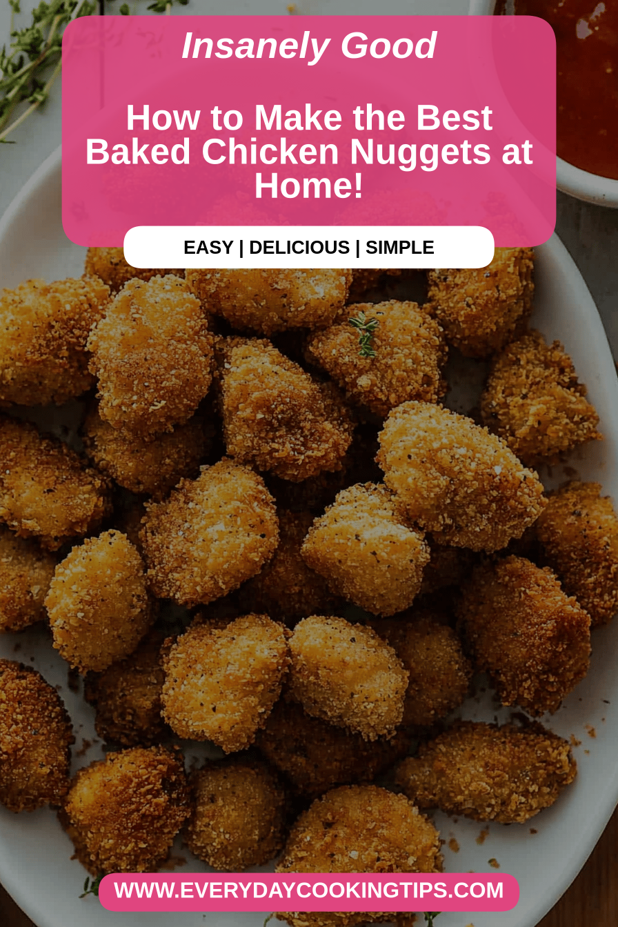 baked chicken nuggets final dish beautifully presented and ready to serve