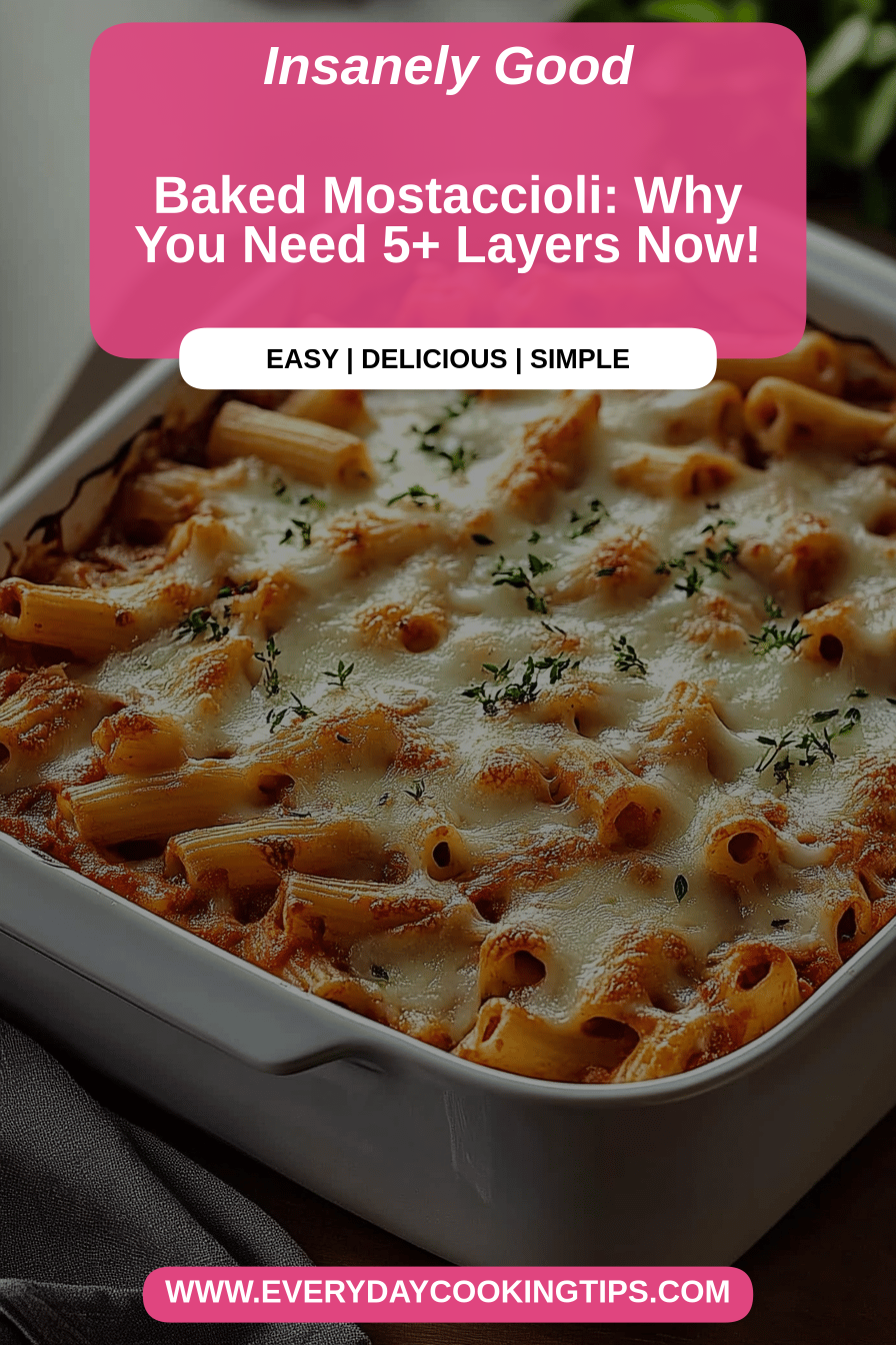 baked mostaccioli final dish beautifully presented and ready to serve