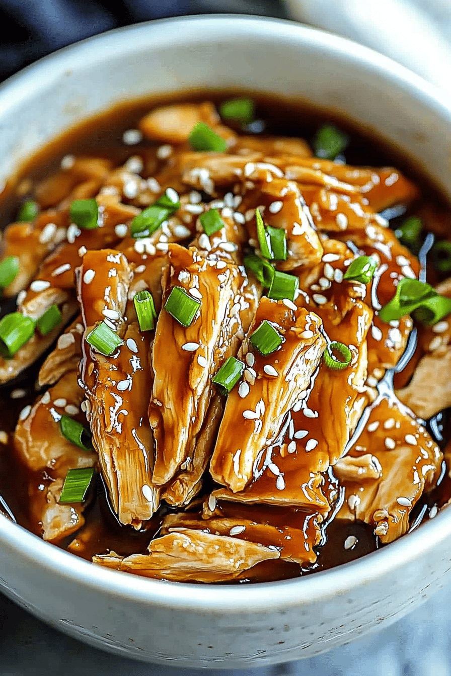 chicken teriyaki slice on plate showing perfect texture and swirl pattern