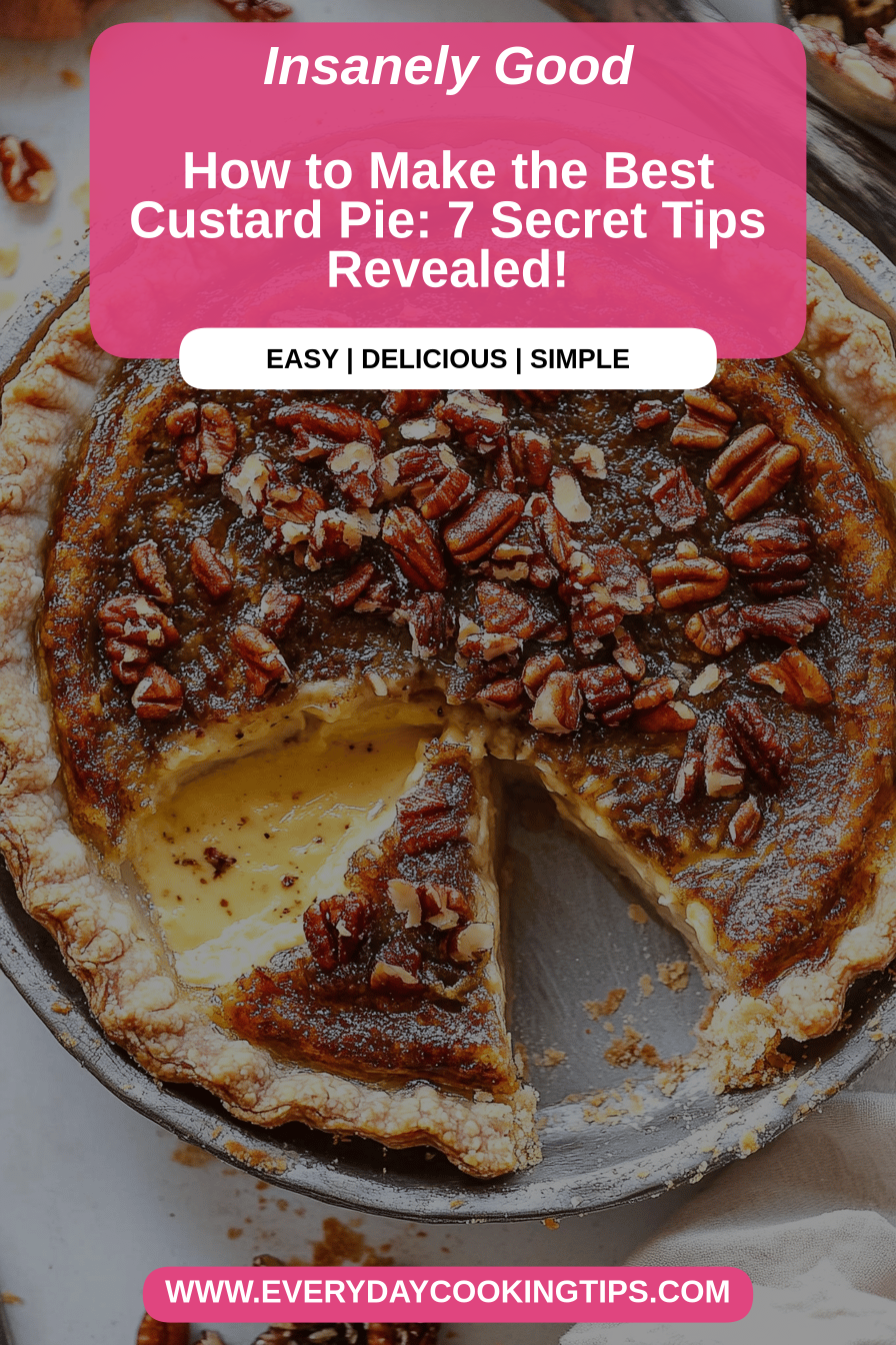 custard pie recipe final dish beautifully presented and ready to serve