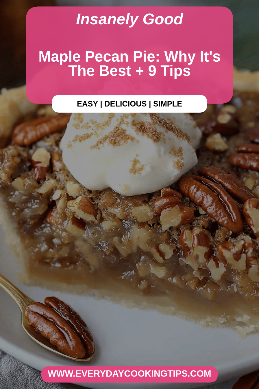 maple pecan pie final dish beautifully presented and ready to serve