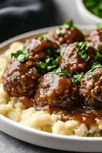 salisbury steak meatballs
