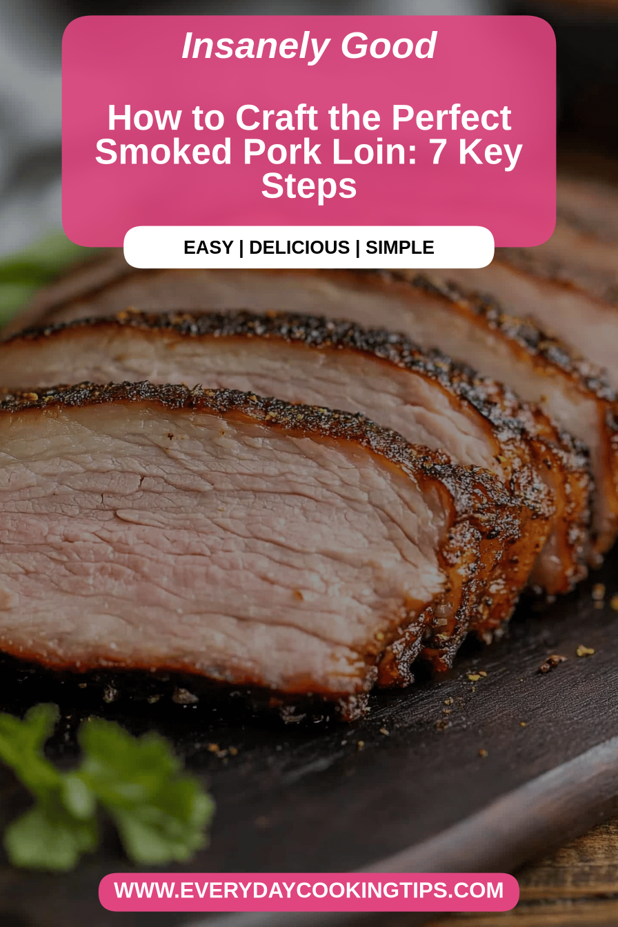smoked pork loin final dish beautifully presented and ready to serve
