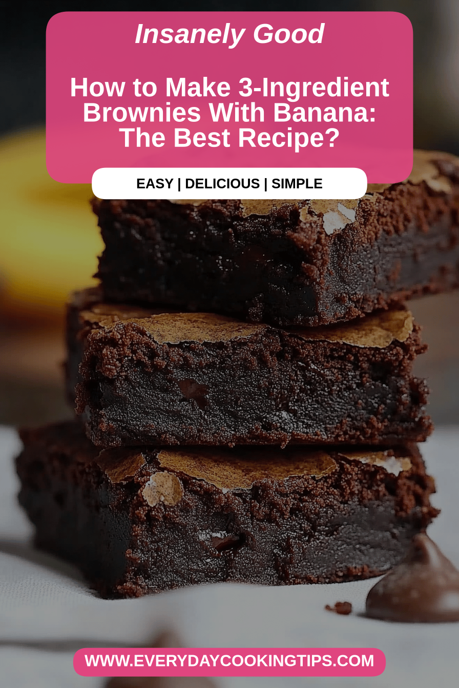 3-ingredient brownies final dish beautifully presented and ready to serve