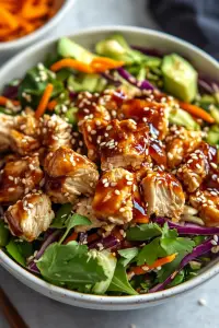 Asian chicken crunch salad