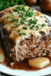 French onion meatloaf