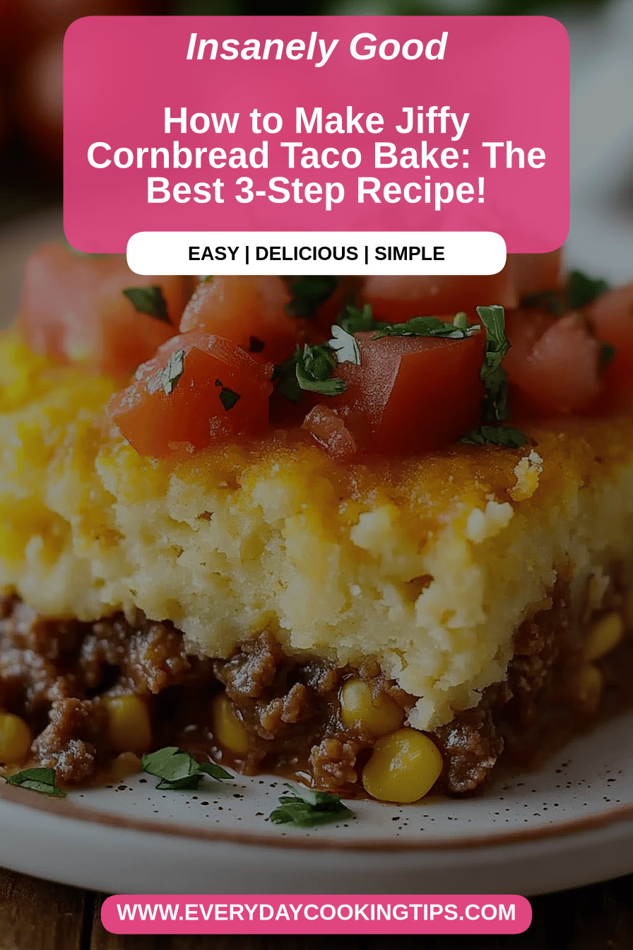 Jiffy cornbread taco bake final dish beautifully presented and ready to serve