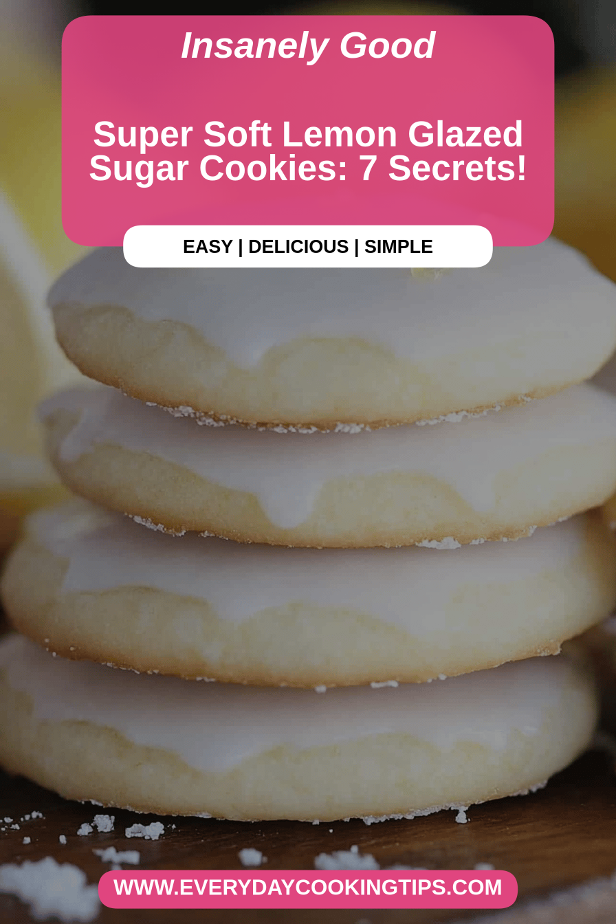 Lemon glazed sugar cookies final dish beautifully presented and ready to serve