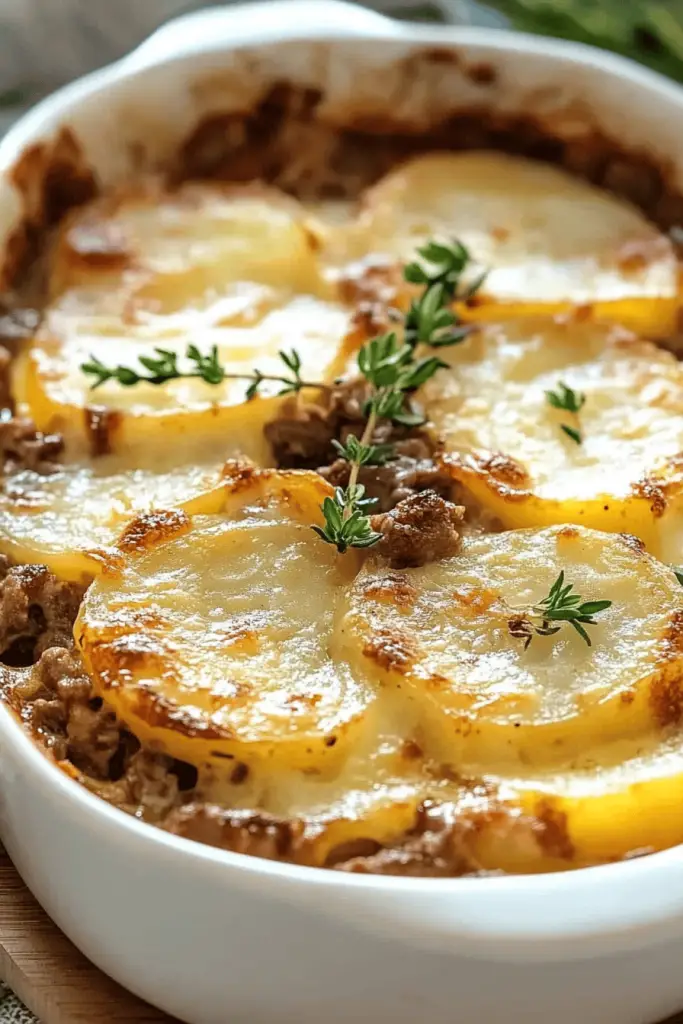 Meat and potato casserole