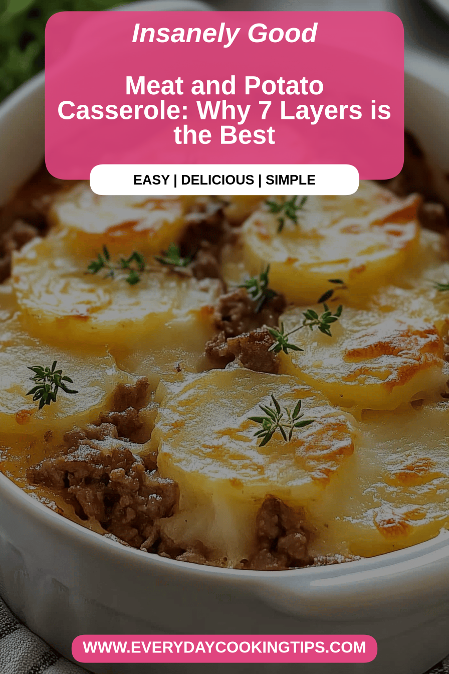 Meat and potato casserole final dish beautifully presented and ready to serve