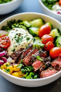 Mediterranean Steak Bowls