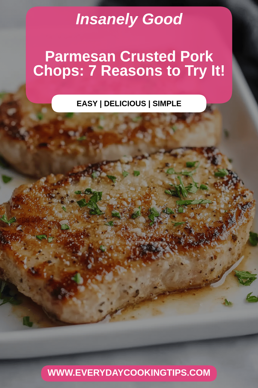 Parmesan pork chops final dish beautifully presented and ready to serve
