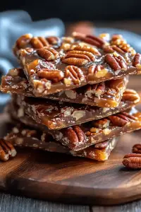 Pecan pie bark