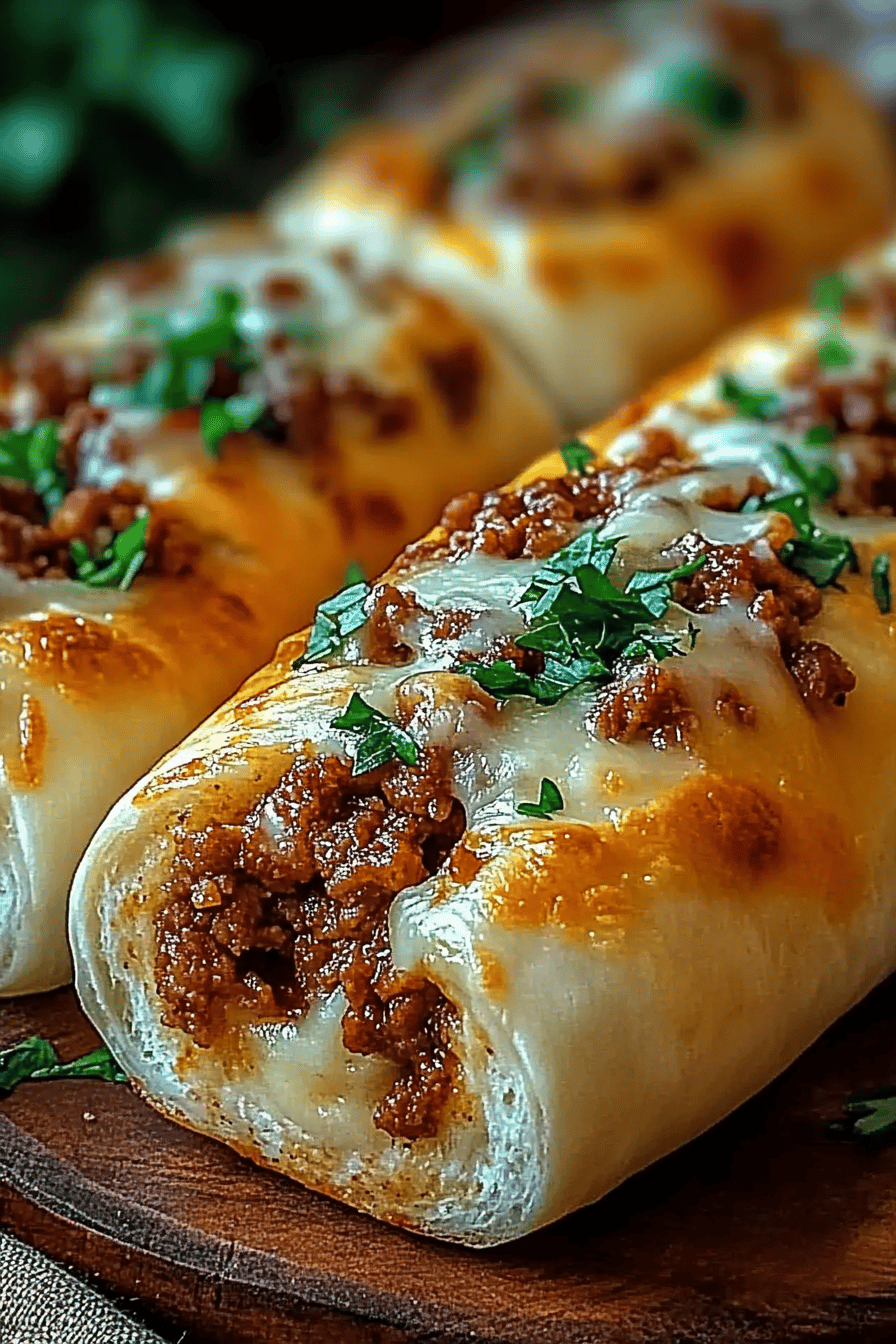 Philly stuffed breadsticks slice on plate showing perfect texture and swirl pattern