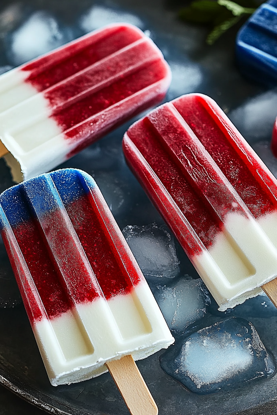Red White Blue Popsicles