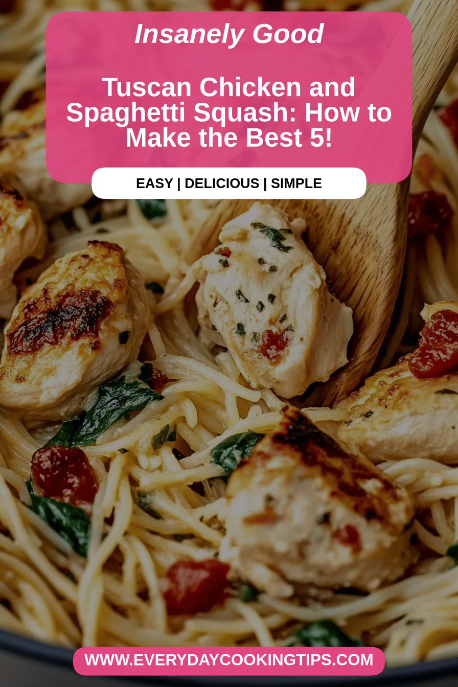 Tuscan chicken spaghetti final dish beautifully presented and ready to serve