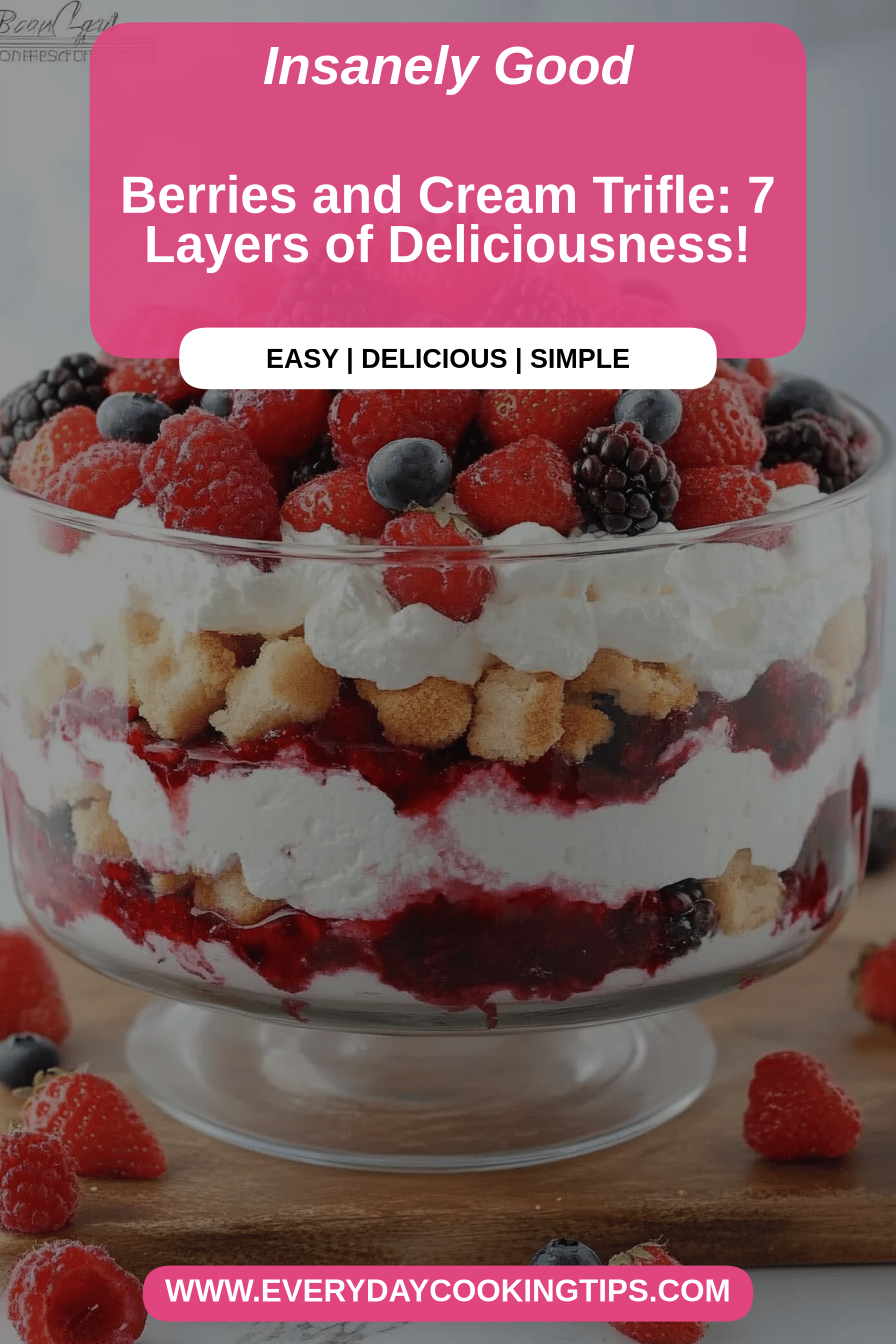 berry trifle final dish beautifully presented and ready to serve