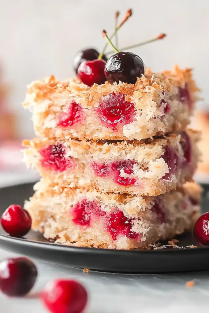 cherry coconut bars