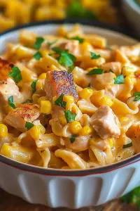 chicken corn pasta