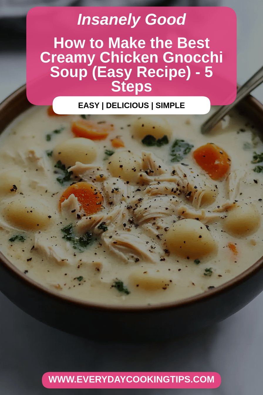 chicken gnocchi soup final dish beautifully presented and ready to serve