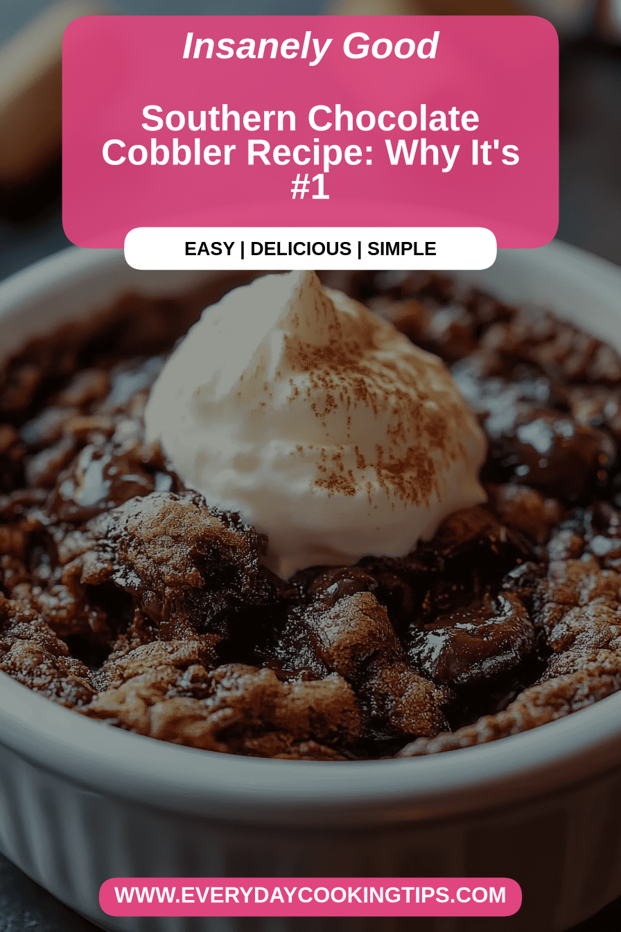 chocolate cobbler recipe final dish beautifully presented and ready to serve