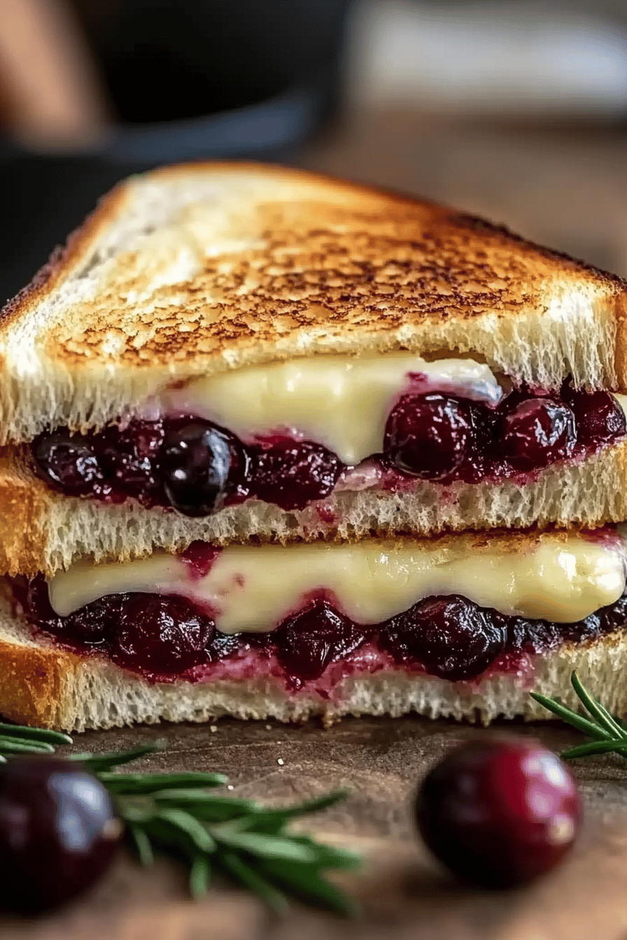 cranberry brie sandwich slice on plate showing perfect texture and swirl pattern