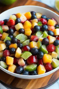 fruit salad honey lime