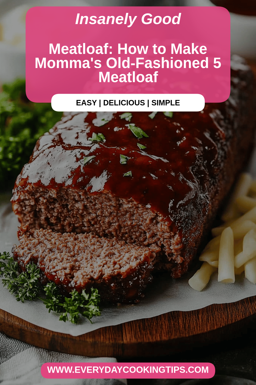 meatloaf final dish beautifully presented and ready to serve