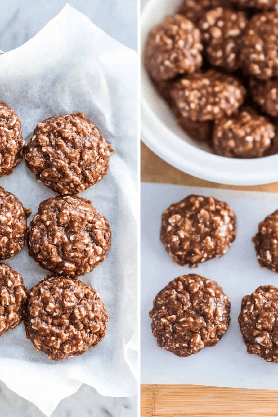 no bake cookies slice on plate showing perfect texture and swirl pattern