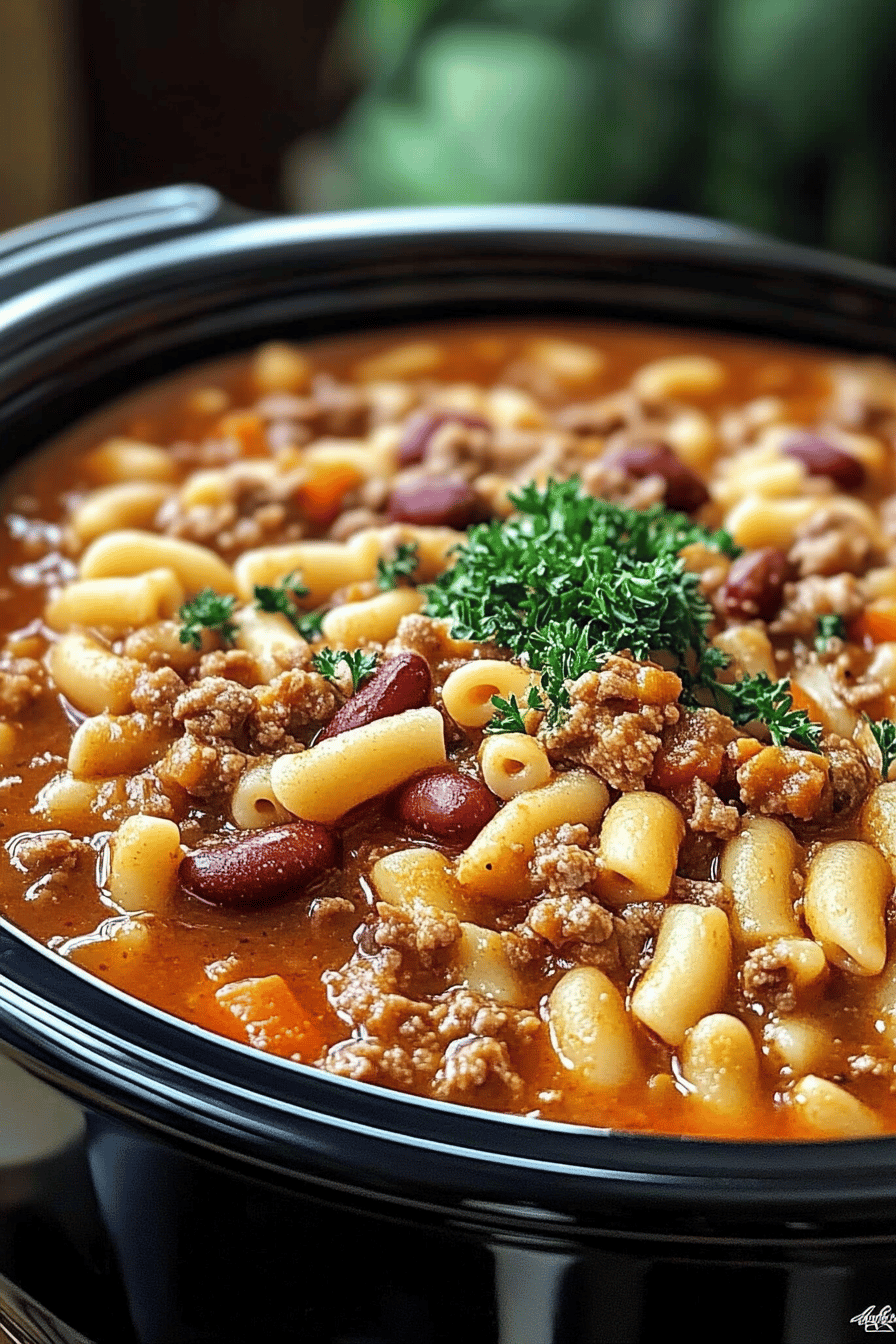 pasta fagioli slice on plate showing perfect texture and swirl pattern